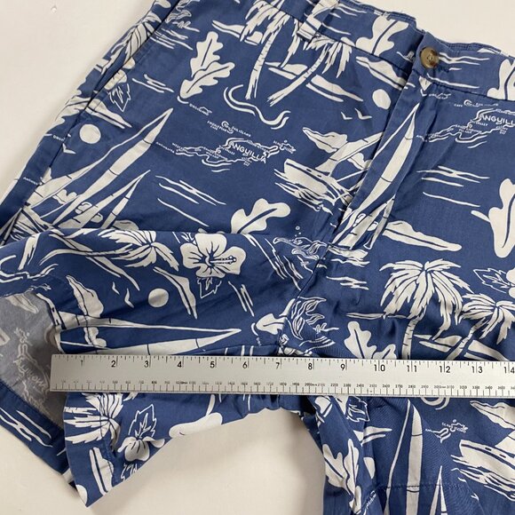 Vineyard Vines All Over Print Breaker Shorts Mens 35 Anguilla Sailing Tropical - Picture 14 of 14